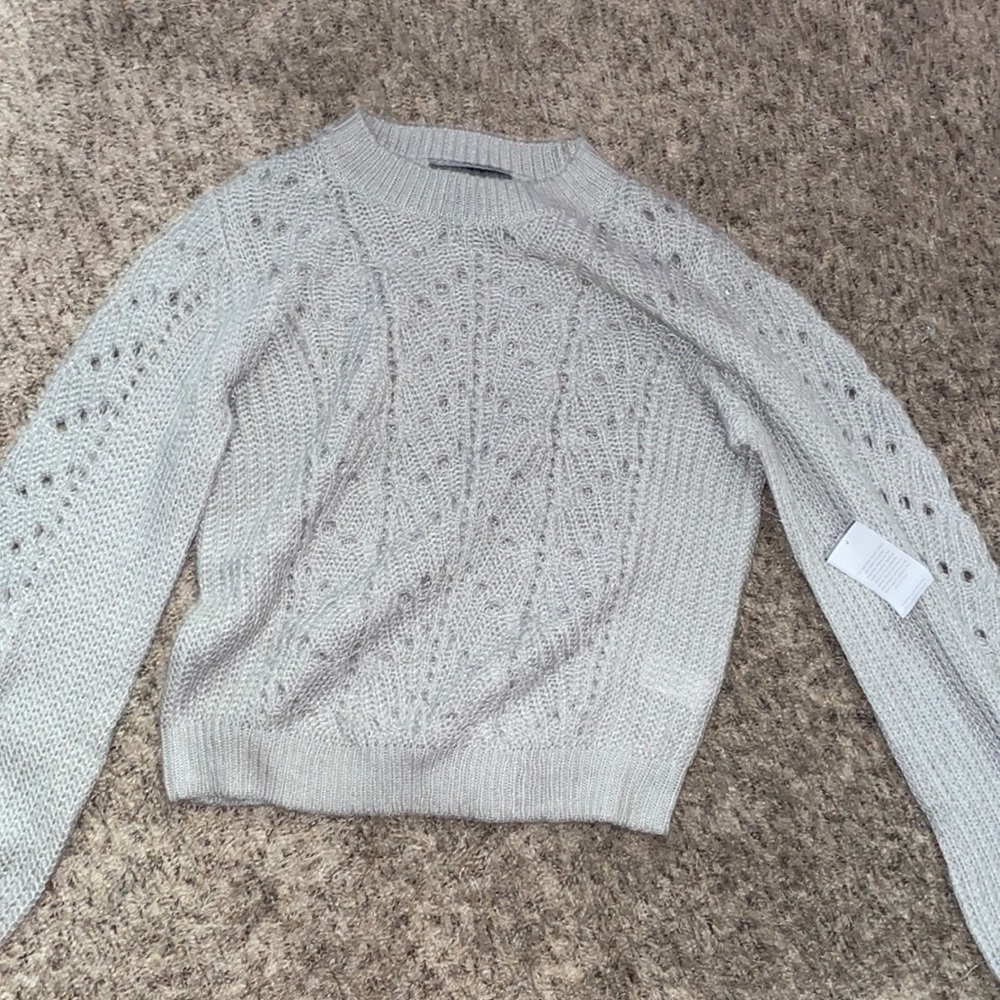Knit sweatshirt!